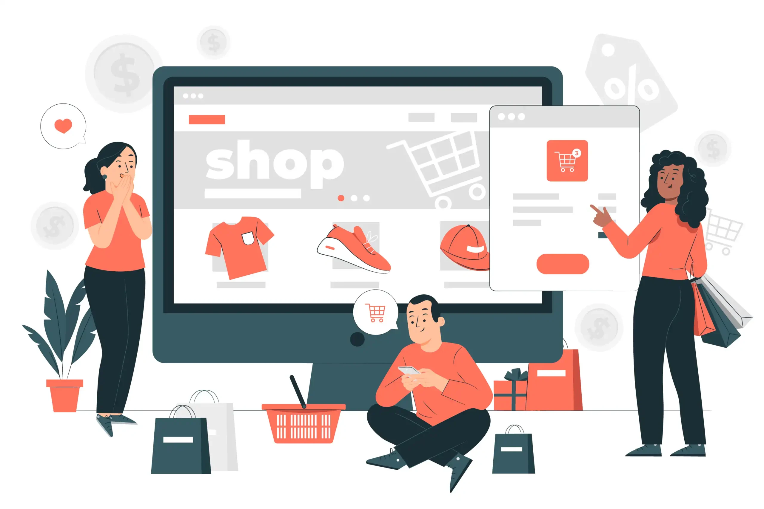 Functionality of the ecommerce website